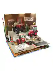 Книга детская Проф-Пресс панорамка картонная 3D "Трактор Вик и его друзья"