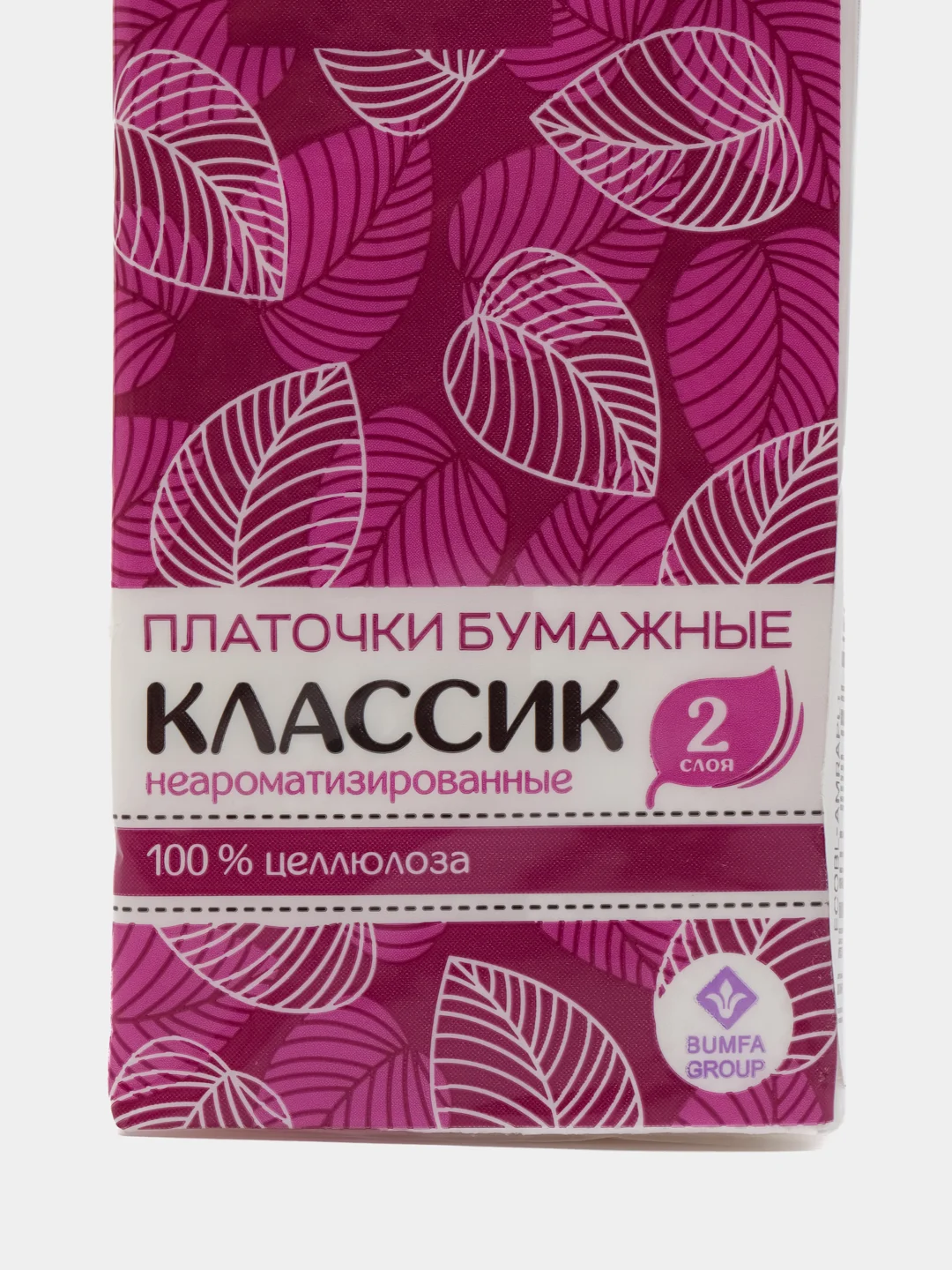 Платочки бумажные AMRA, 2 слоя, 10 штук, 1 уп