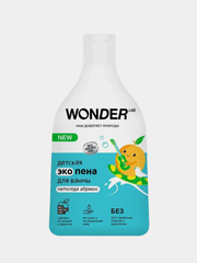 Детская эко пена для ванны Абрикос WONDER LAB 3+ экологичное средство для купания малышей