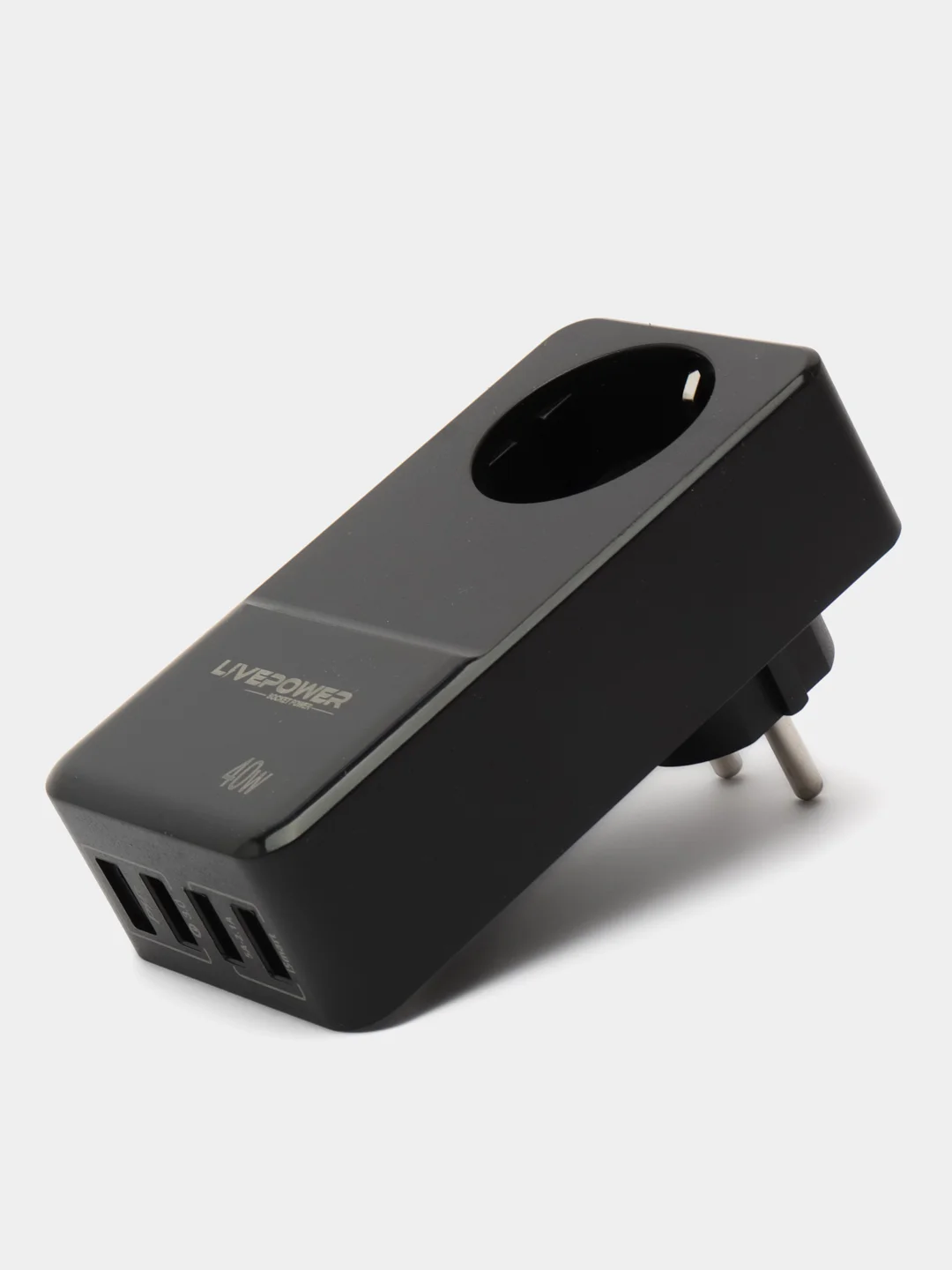Угольный многофункциональный сетевой адаптер H5010/H5011 4USB порт QC3.0/PD20W/1 гнездо для розетки