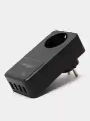 Угольный многофункциональный сетевой адаптер H5010/H5011 4USB порт QC3.0/PD20W/1 гнездо для розетки