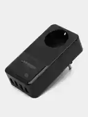 Черный многофункциональный сетевой адаптер H5010/H5011 4USB порт QC3.0/PD20W/1 гнездо для розетки