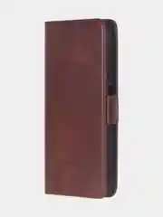 Терракотовый чехол-книжка для Realme C65 (4G) из высококачественной искусственной кожи