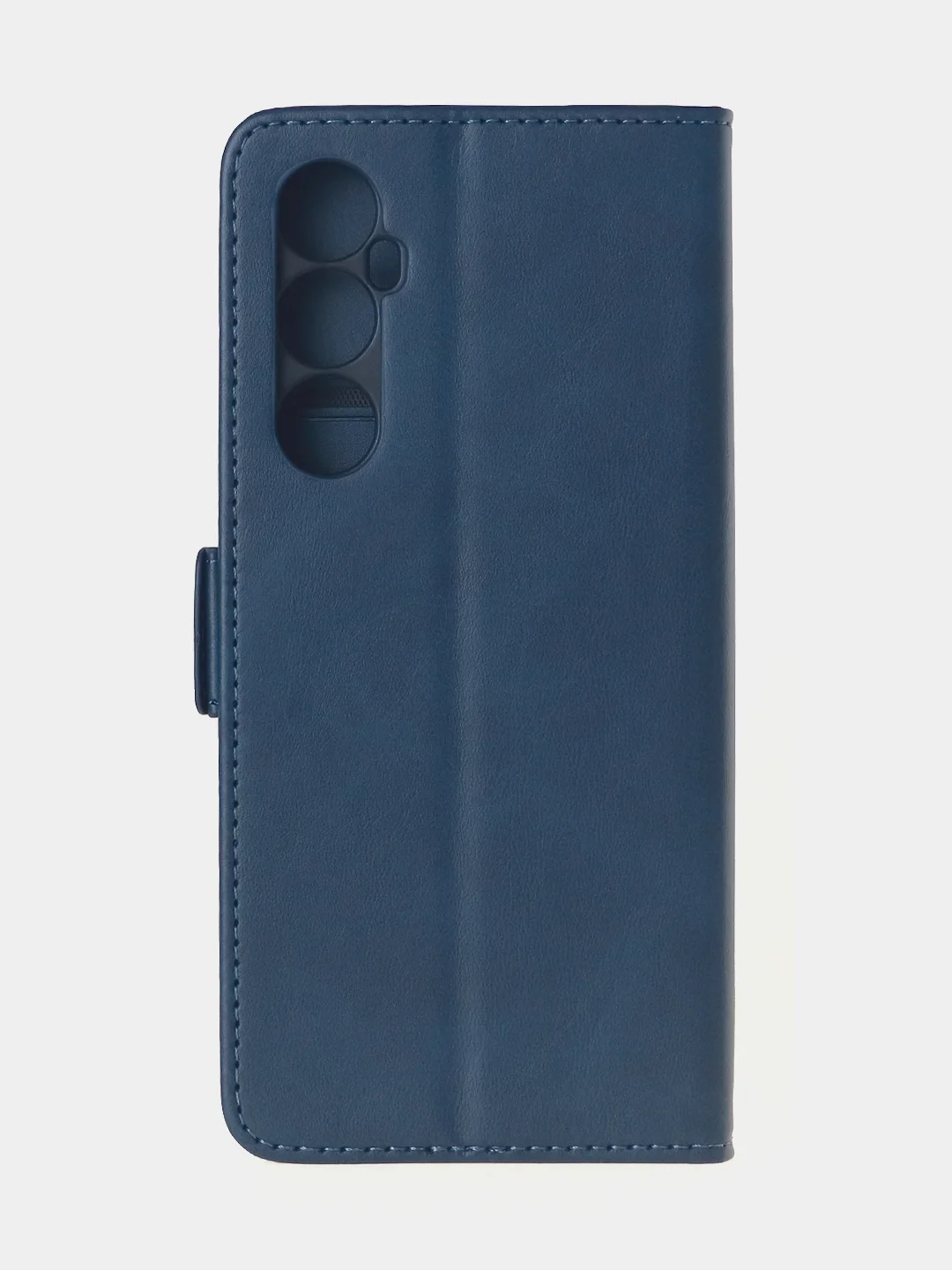 Темно-синий чехол-книжка для Realme C65 (4G) из высококачественной искусственной кожи