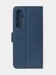 Темно-синий чехол-книжка для Realme C65 (4G) из высококачественной искусственной кожи