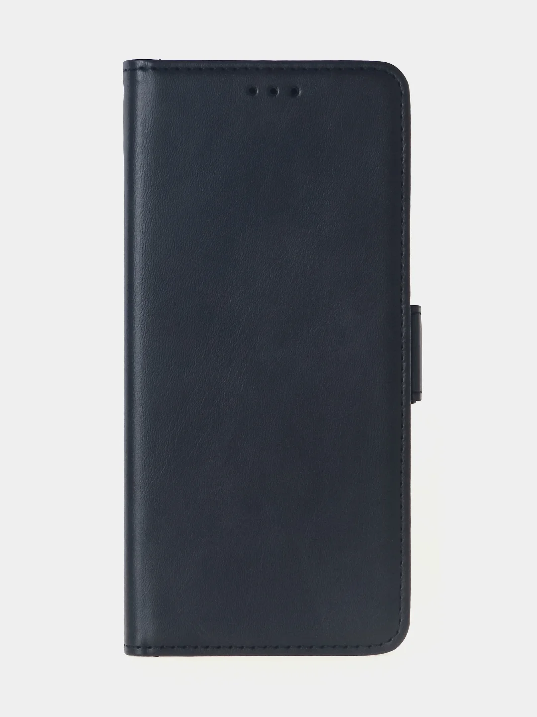 Угольный чехол-книжка для Realme C65 (4G) из высококачественной искусственной кожи