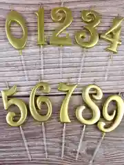 Свечи цифры для торта Happy Birthday / 5 цветов.
