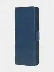 Темно-синий чехол-книжка для Poco X6 Pro (5G) из высококачественной искусственной кожи