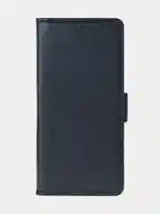 Угольный чехол-книжка для Poco X6 Pro (5G) из высококачественной искусственной кожи