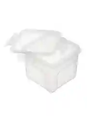 Контейнер для продуктов с защелками квадратный 0,9 л