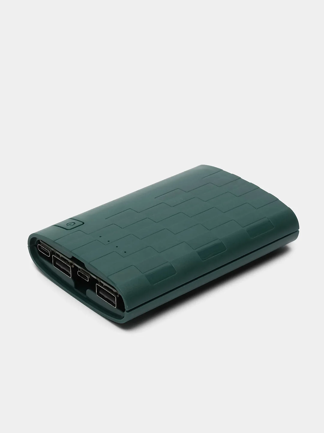 Зеленый корпус для внешних 3 аккумуляторных батарей 18650 Power Bank. J-get