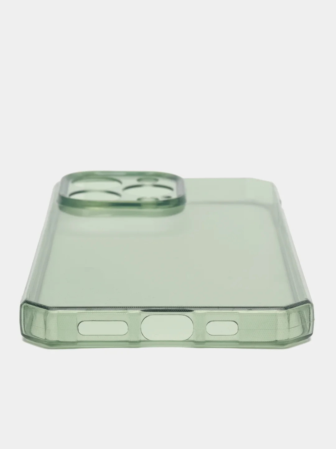 Зеленый чехол на айфон (iPhone) 13 Pro Max про макс силиконовый прозрачный