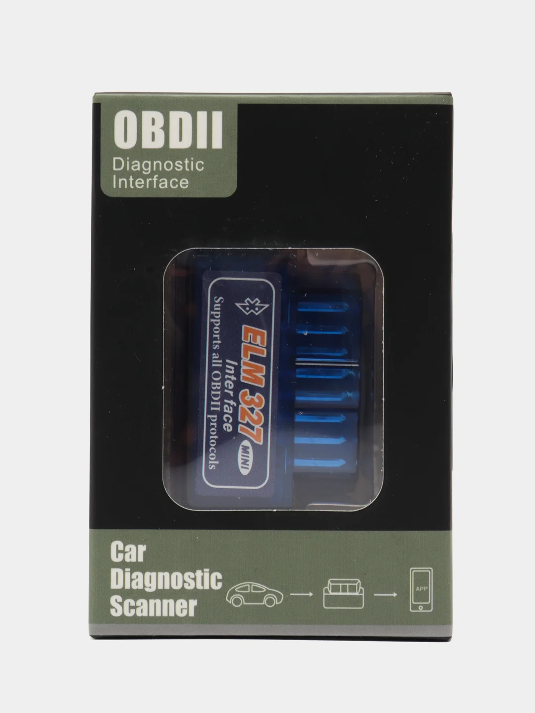 Автосканер для диагностики авто,ELM327 v 2.1 адаптер OBD2