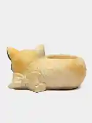 Разноцветный сувенир, кашпо, подсвечник, фигурка кошки, кот , гипс