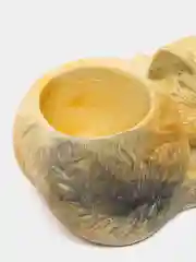 Разноцветный сувенир, кашпо, подсвечник, фигурка кошки, кот , гипс
