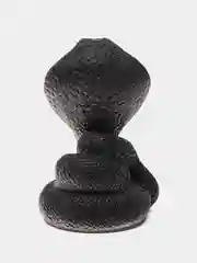 Черный статуэтка, фигурка змеи, кобры, высота 9 см, подарок