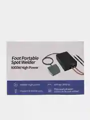 Черный мощный портативный точечный сварочный аппарат 8000W с педалью