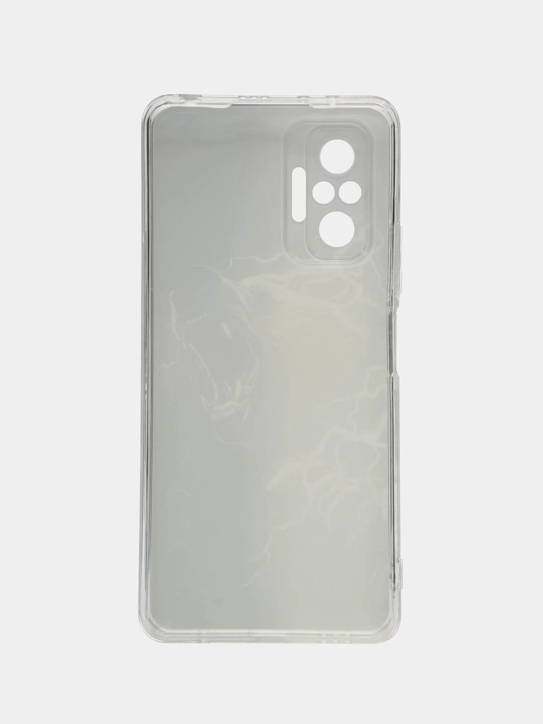 Угольный силиконовый чехол на Xiaomi Redmi Note 10 Pro (Сяоми Редми Нот 10 Про)