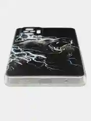Угольный силиконовый чехол на Xiaomi Redmi Note 10 Pro (Сяоми Редми Нот 10 Про)