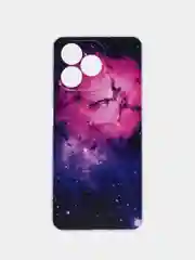 Аметистовый силиконовый чехол на Realme C53/C51/Note 50 / Реалми С53/С51/Нот 50 прозрачный, с рисунком