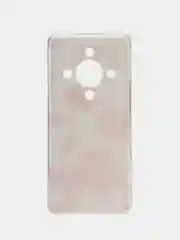 Алый силиконовый чехол на Honor X9B / Хонор X9B прозрачный, с рисунком, защита камеры