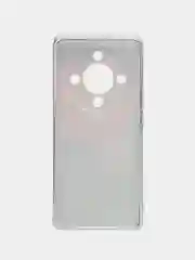 Аметистовый силиконовый чехол на Honor X9B / Хонор X9B прозрачный, с рисунком, защита камеры