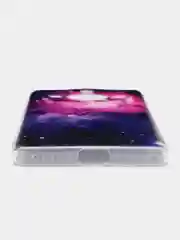 Аметистовый силиконовый чехол на Honor X9B / Хонор X9B прозрачный, с рисунком, защита камеры