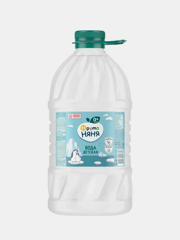 Вода детская питьевая ФрутоНяня, негазированная, с 0 месяцев, 5 л