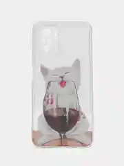 Вишнёвый чехол для Xiaomi Redmi Note 10/Note 10S/Poco M5s (Сяоми Редми Нот 10/Нот 10с/Поко M5с)