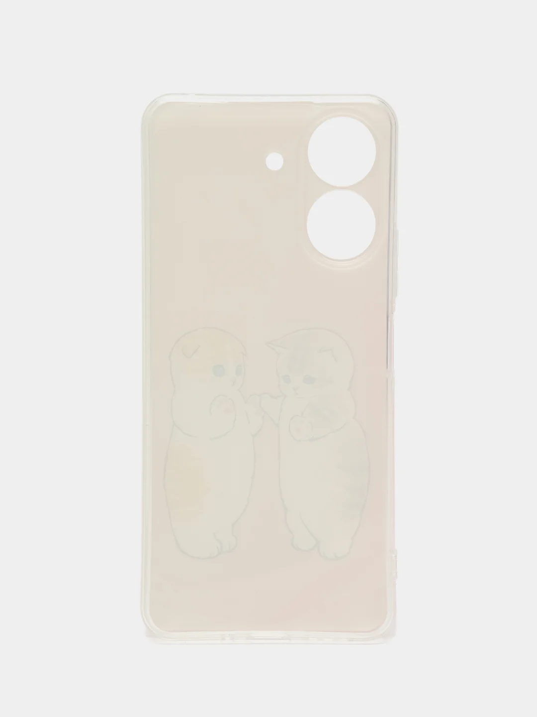 Бежевый меланж чехол на Xiaomi Redmi 13C/Poco C65 / Сяоми Редми 13C/Поко С65 прозрачный, защита камеры