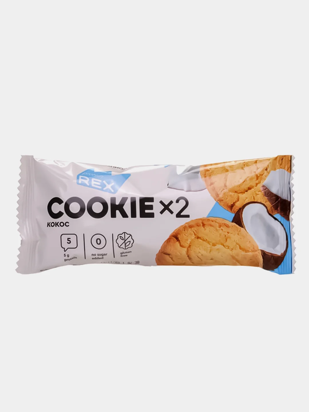 Печенье протеиновое СOOKIEх2 "Кокосовое", 12 штук по 50 г