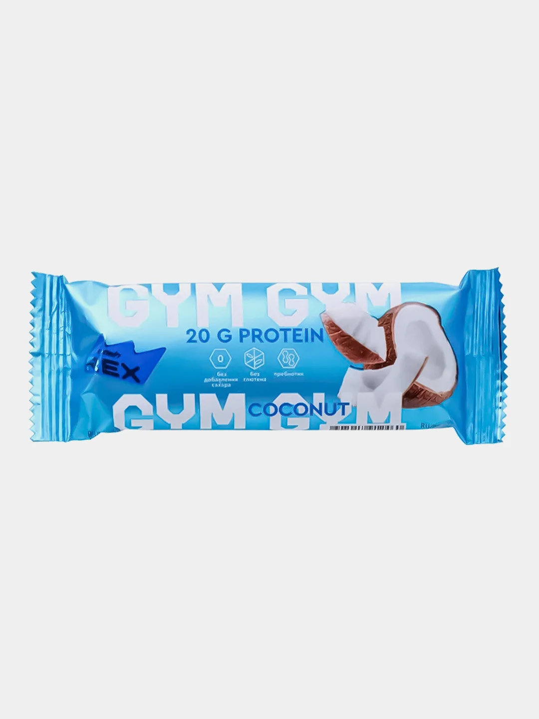 Батончик протеиновый Protein Rex GYM "Кокос", без глазури, 15 штук по 60 г