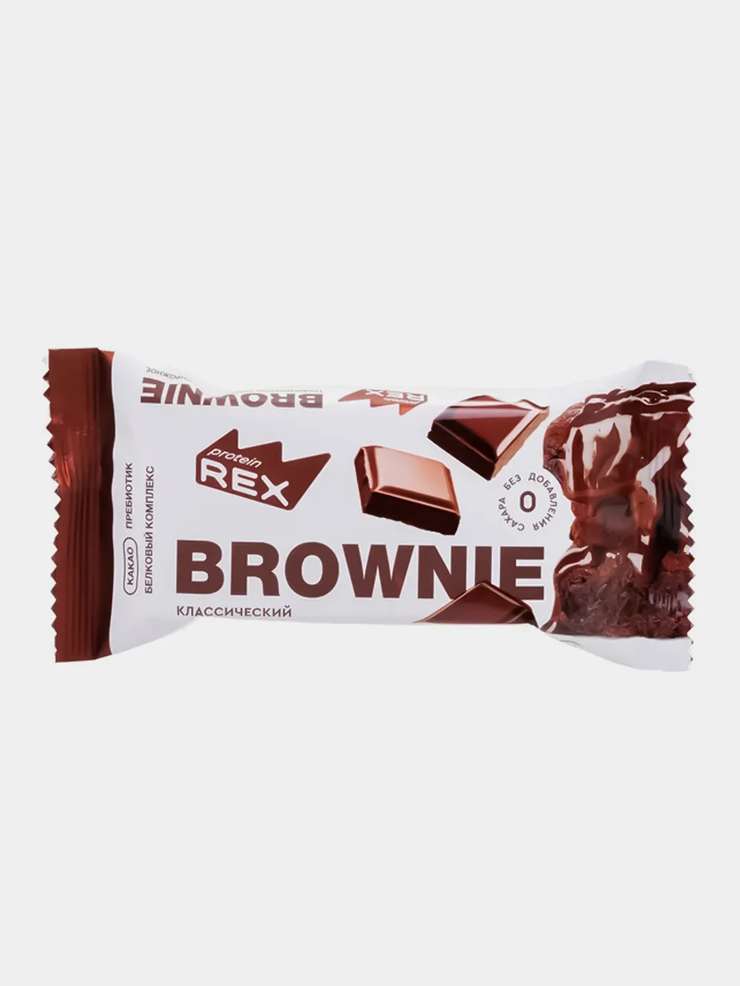 Пирожное Protein Rex "Брауни классический", протеиновое, 12 штук по 50 г
