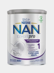 Смесь детская NAN 1 ExpertPro, гипоаллергенный, сухая молочная, с рождения, 800 г