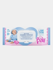 Детские влажные салфетки LIBREDERM Baby, для новорожденных, младенцев и детей, 70 штук