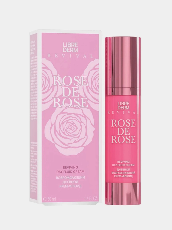 Крем-флюид для лица дневной LIBREDERM ROSE DE ROSE, возрождающий, 50 мл