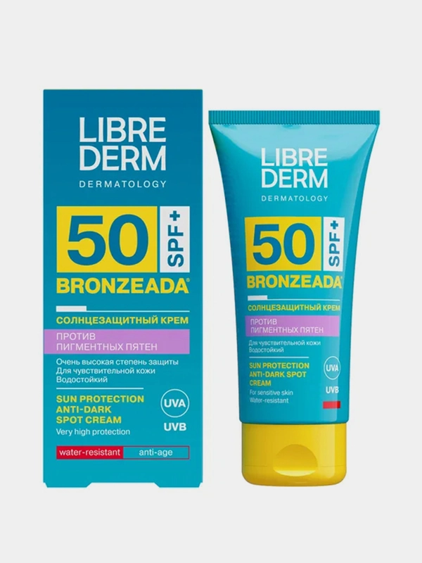 Солнцезащитный крем LIBREDERM BRONZEADA Против пигментных пятен, SPF 50, 50 мл