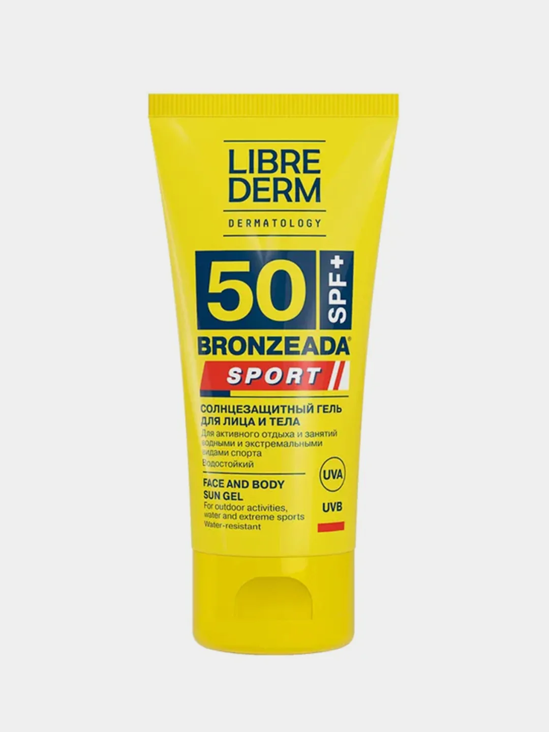 Cолнцезащитный гель для лица и тела LIBREDERM BRONZEADA SPORT, SPF 50, 50 мл