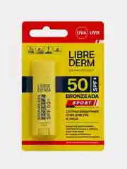 Солнцезащитный стик для губ и лица LIBREDERM BRONZEADA SPORT SPF 50+, 4,8 г