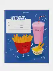 Тетрадь BRAUBERG "Tasty food", клетка, обложка картон, 10 штук, 18 листов