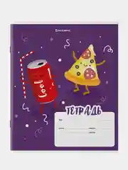 Тетрадь BRAUBERG "Tasty food", клетка, обложка картон, 10 штук, 18 листов