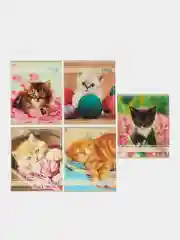 Тетрадь 36 листов в клетку Calligrata "Котята" - 5 шт