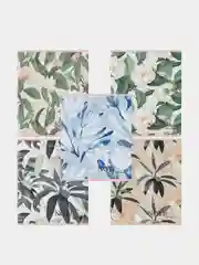 Тетрадь BRAUBERG "Bloom", скоба, клетка, обложка картон, 96 листов, А5