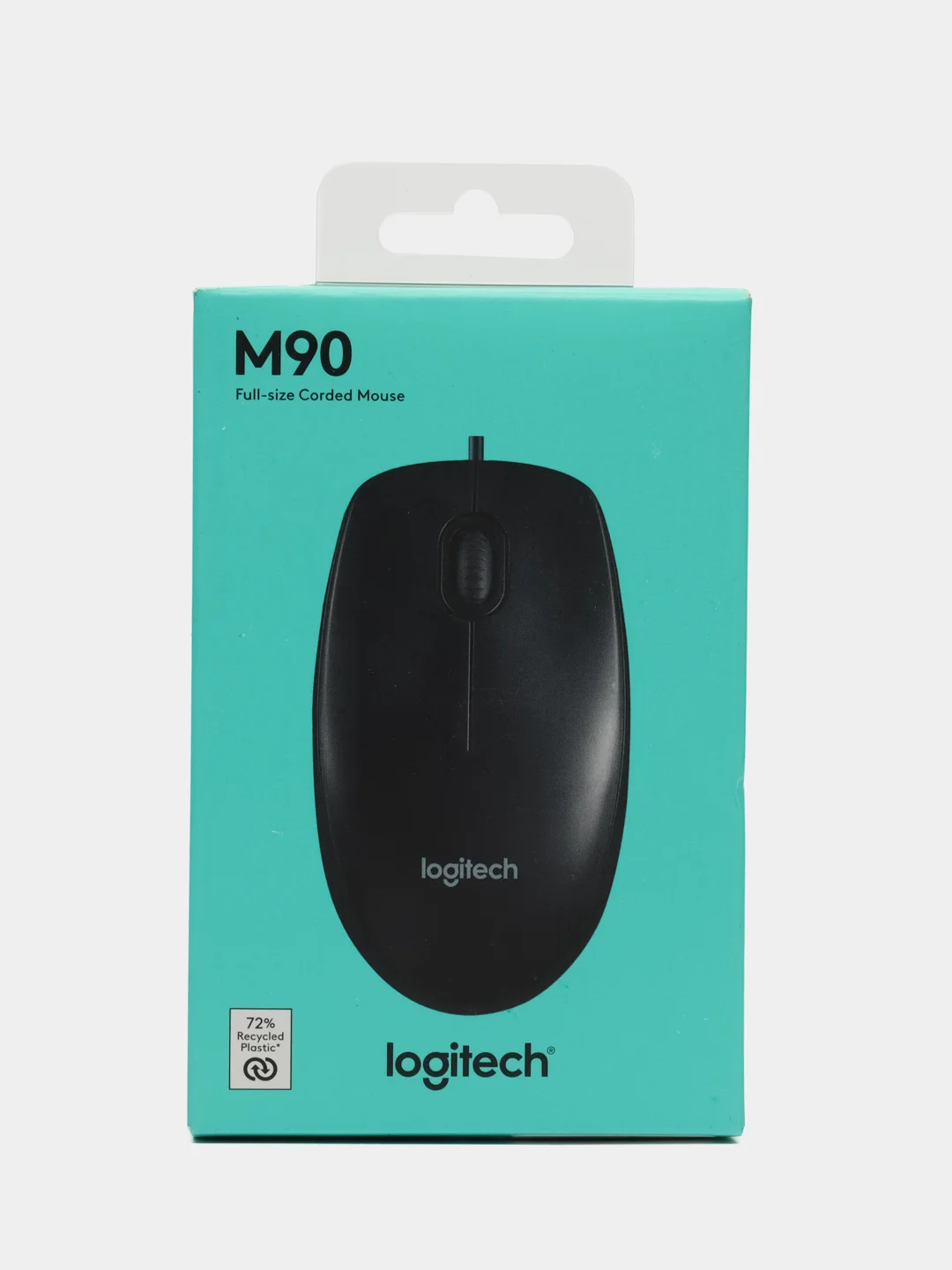 Черный мышь проводная Logitech M90, USB