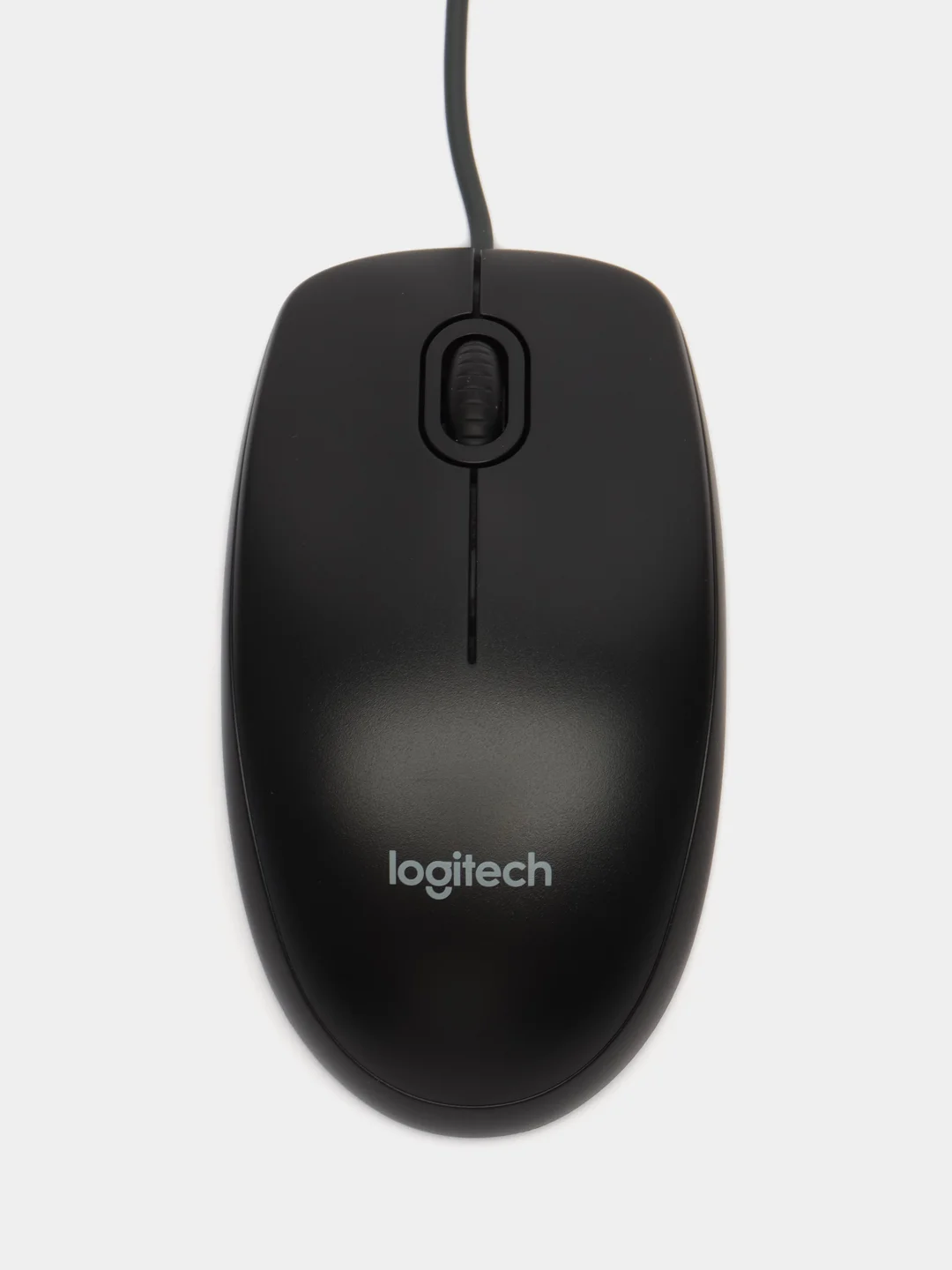 Черный мышь проводная Logitech M90, USB