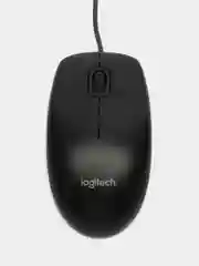 Черный мышь проводная Logitech M90, USB