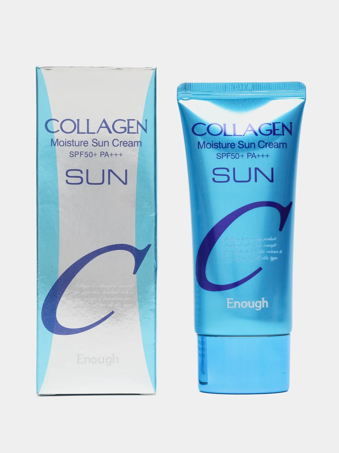 Голубой солнцезащитный крем от загара для лица и тела SPF50+, увлажняющий