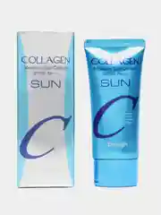 Голубой солнцезащитный крем от загара для лица и тела SPF50+, увлажняющий