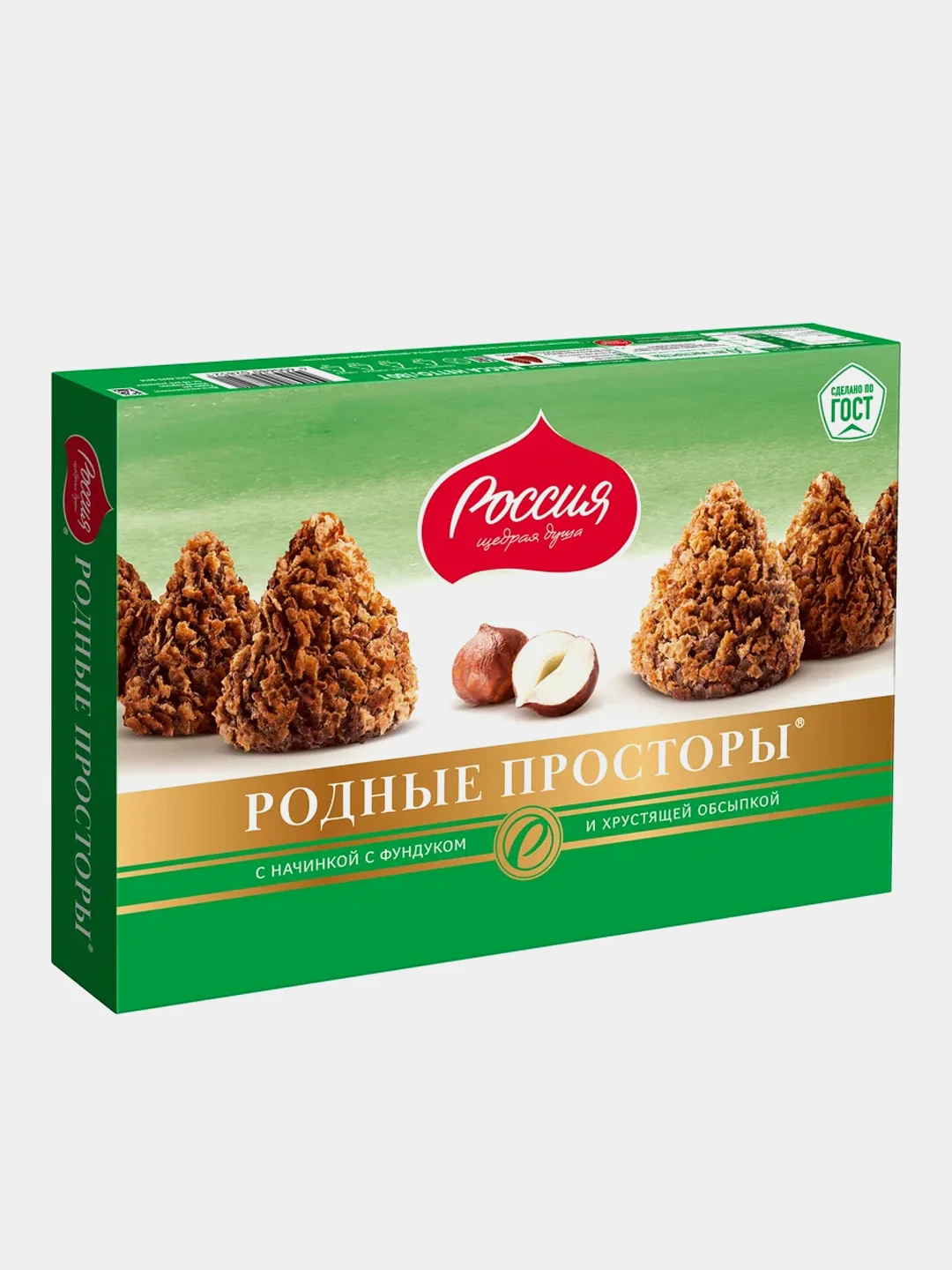 Конфеты "Родные просторы", с фундуком, 180 г