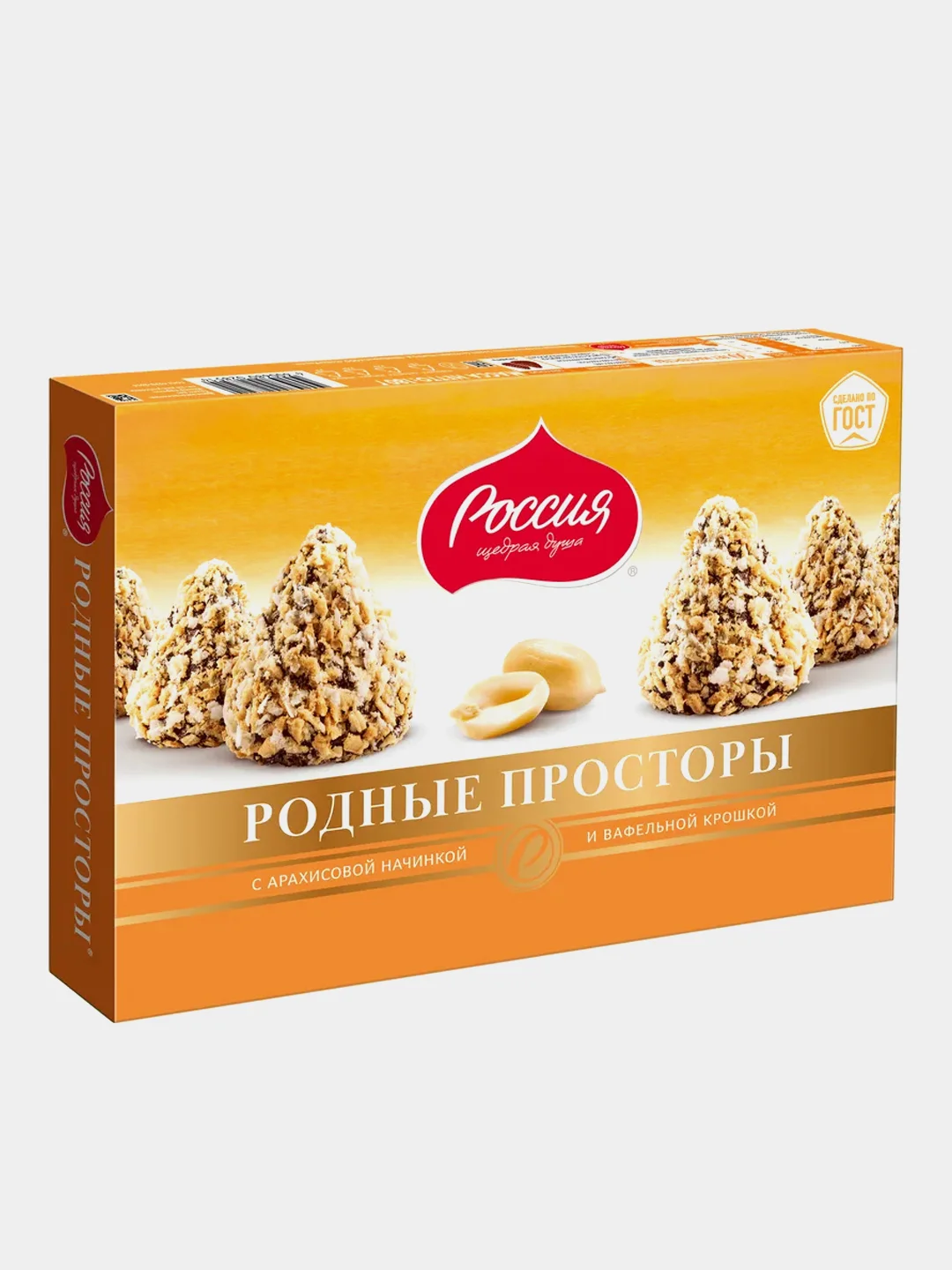 Конфеты "Родные просторы", с вафельной крошкой, 180 г